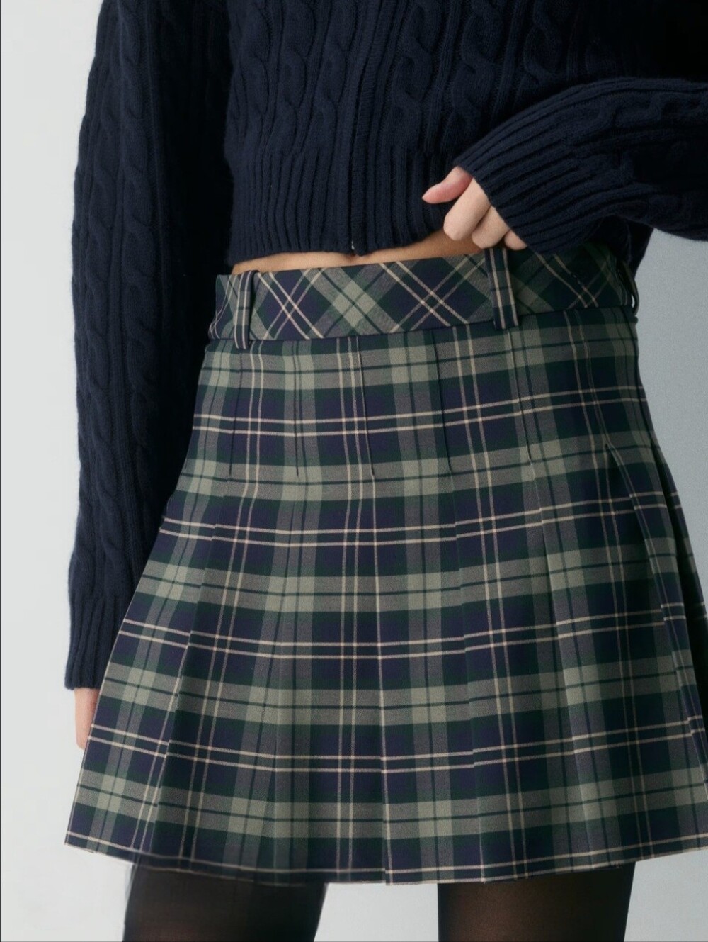 Aritzia Sunday Best Olive Mini Skirt